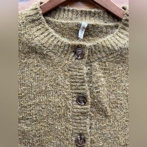 Women's Olive Cardigan Sweater